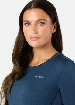 X-trail Training L/S Tee II W Dk. Navy Melange