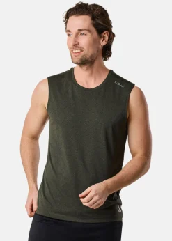 Sale X-trail Training Singlet II Dk. Olive Melange