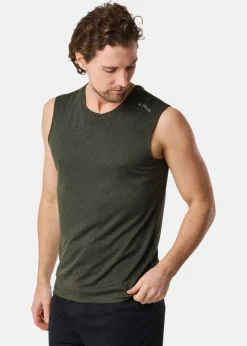 Sale X-trail Training Singlet II Dk. Olive Melange