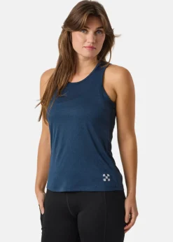 Hot X-trail Training Singlet W Navy Melange