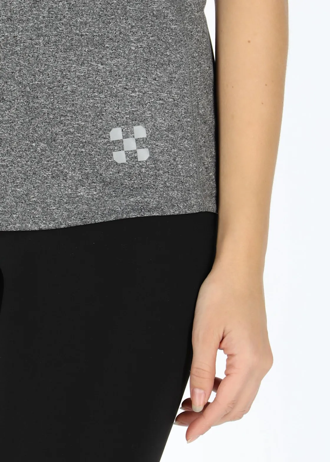 Online X-trail Training Singlet W Charcoal Melange