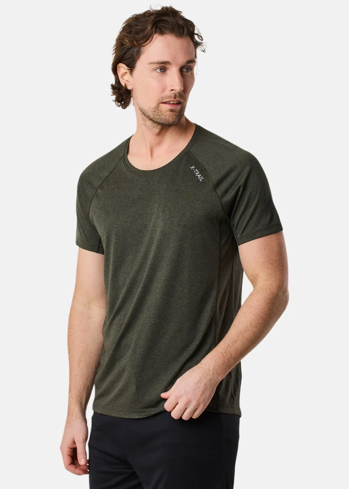 X-trail Training Tee II Dk. Olive Melange
