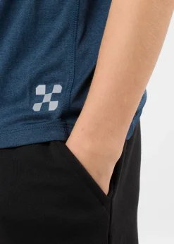 New X-trail Training Tee II JR Dk. Navy Melange