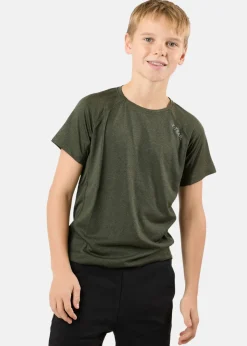 X-trail Training Tee II JR Olive Melange