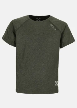 X-trail Training Tee II JR Olive Melange