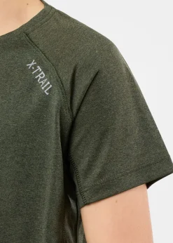 X-trail Training Tee II JR Olive Melange