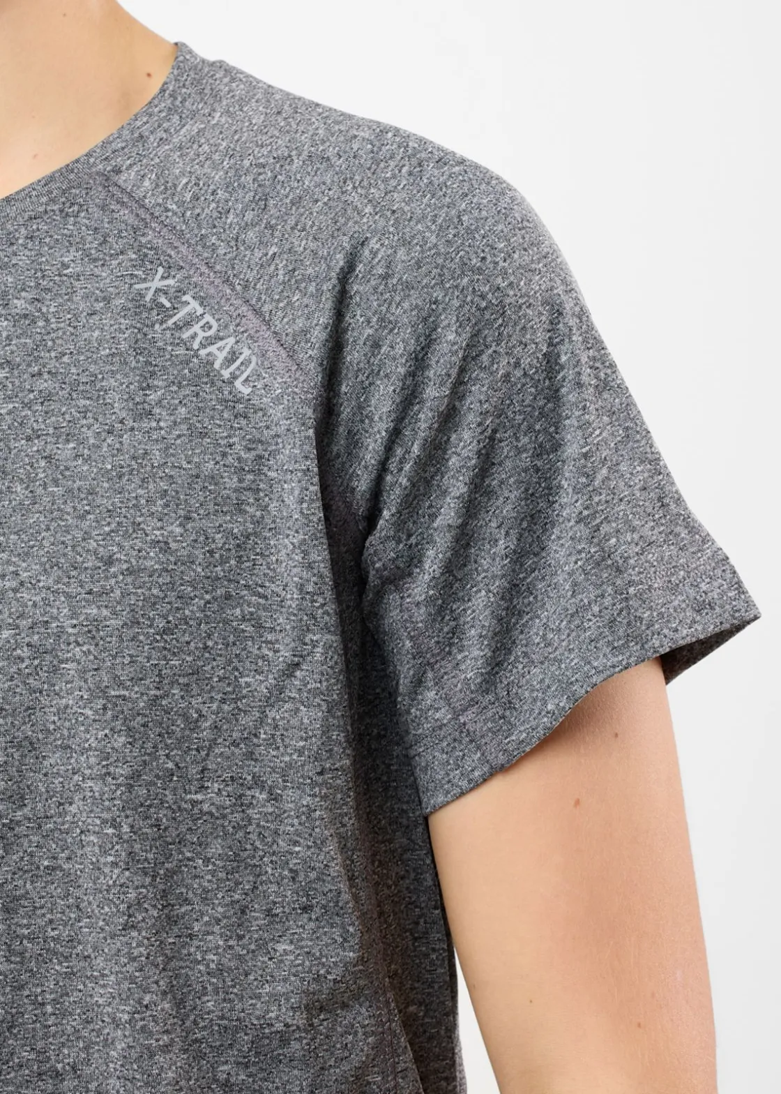 X-trail Training Tee II JR Charcoal Melange