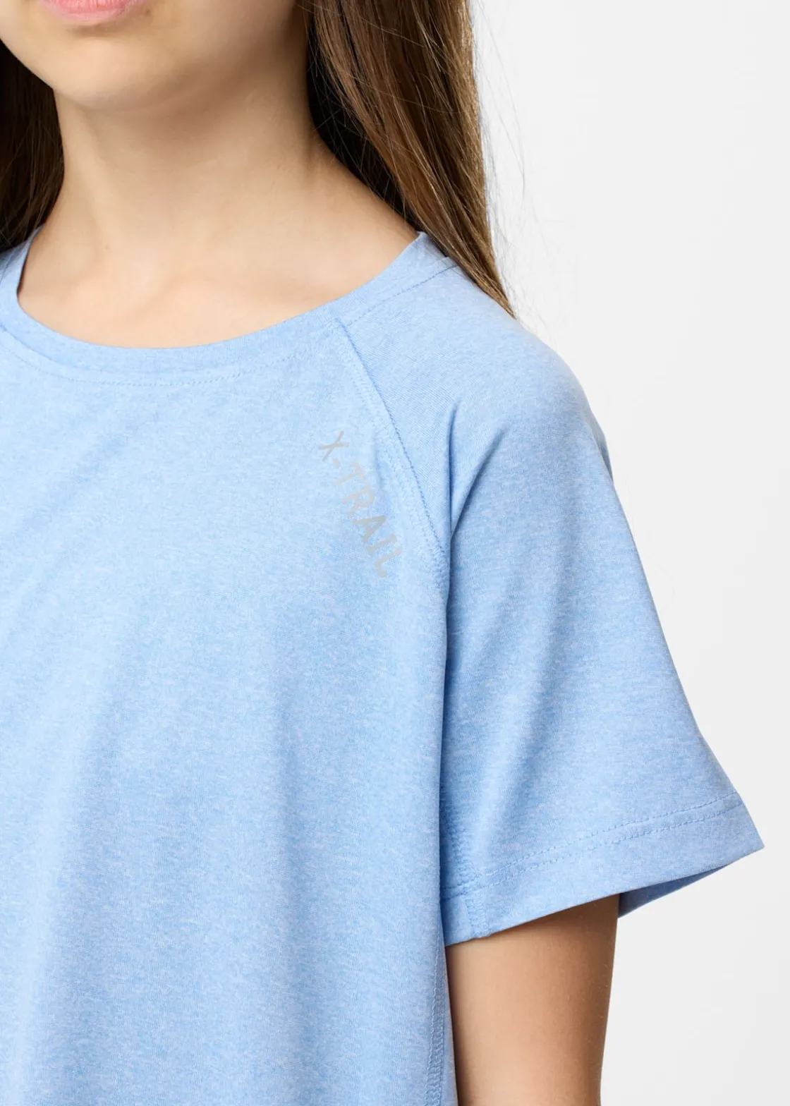 X-trail Training Tee II JR Lt. Blue Melange
