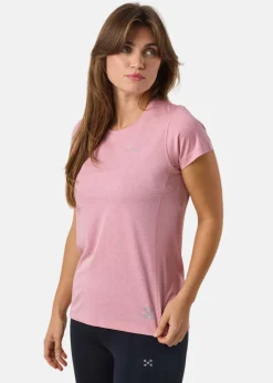Outlet X-trail Training Tee W Dusty Rose Melange