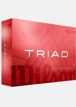 Hot Wilson TRIAD GOLF BALL White 12-BALL White/