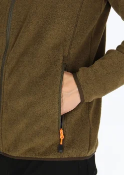 Sale Swedemount Tromsö Fleece Forest Green Melange/Orange