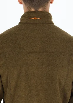 Sale Swedemount Tromsö Fleece Forest Green Melange/Orange