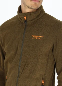 Sale Swedemount Tromsö Fleece Forest Green Melange/Orange