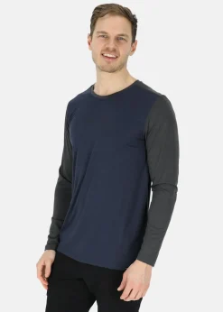 Sale Swedemount Trondheim Lyocell Long Sleeve Navy/Charcoal