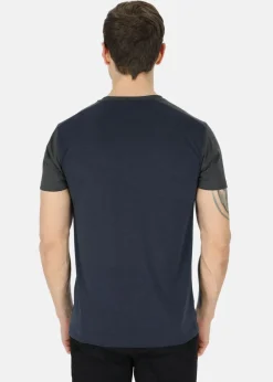 Sale Swedemount Trondheim Lyocell Tee Navy/Charcoal