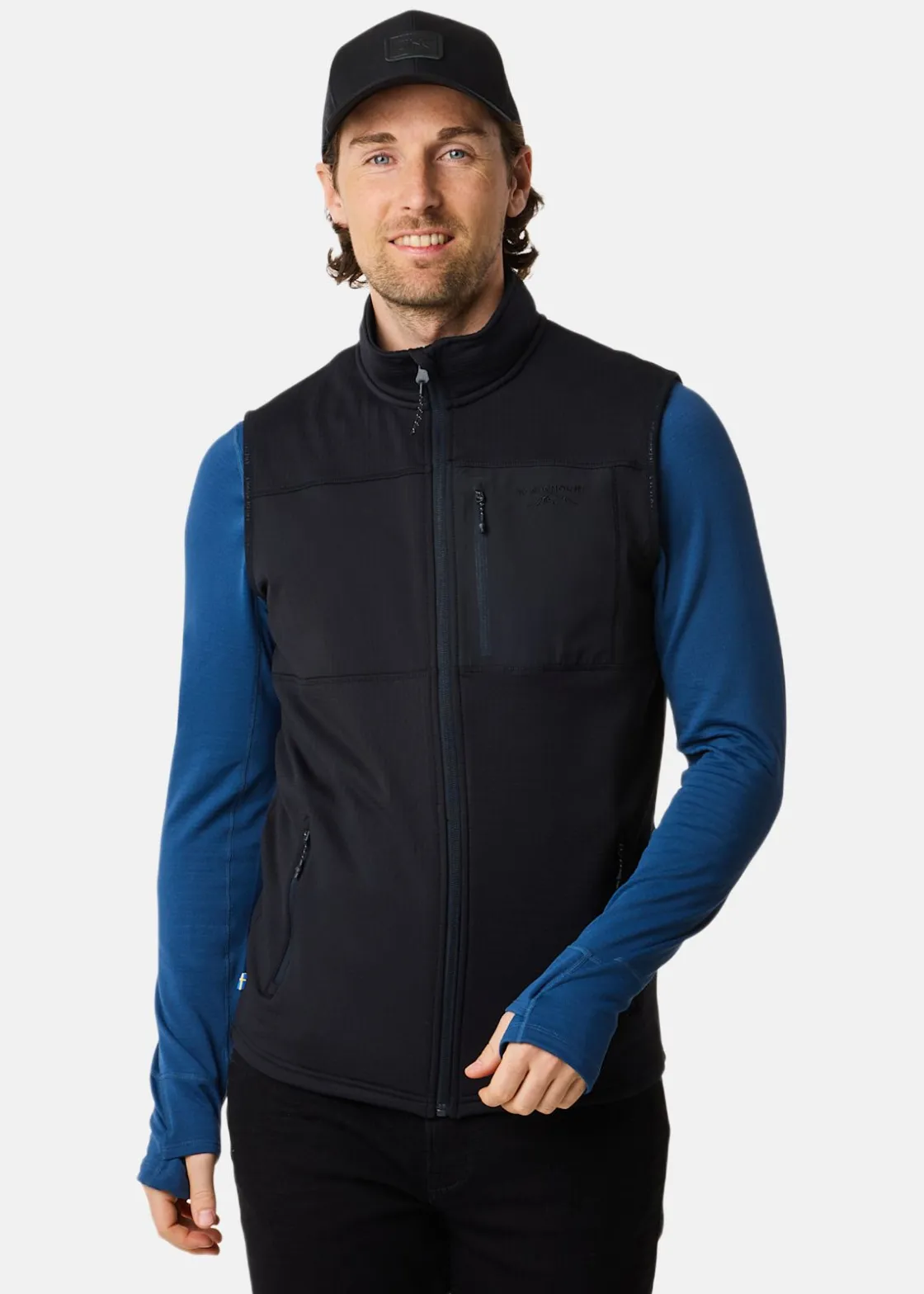 Clearance Swedemount Trondheim Midlayer Full Zip Vest Black