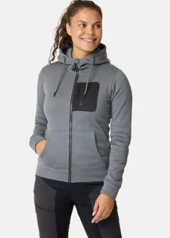 Sale Swedemount Trondheim Stretch Full Zip Hood W Charcoal Melange