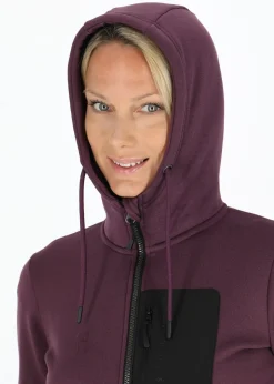 Best Swedemount Trondheim Stretch Full Zip Hood W Plum Melange