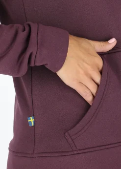 Best Swedemount Trondheim Stretch Full Zip Hood W Plum Melange