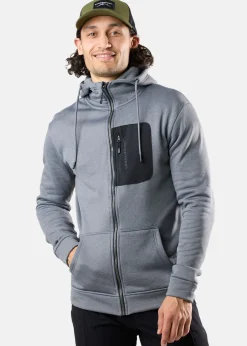 Sale Swedemount Trondheim Stretch Full Zip Hood Charcoal Melange