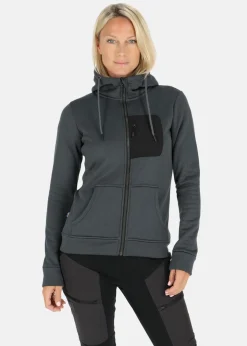 Best Swedemount Trondheim Stretch Full Zip Hood W Black Melange