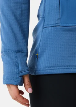 Hot Swedemount Trondheim Wind Mid Layer Full Zip W Dusty Blue