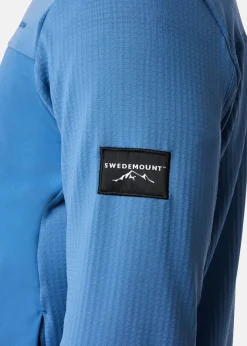 Best Swedemount Trondheim Wind Mid Layer Full Zip Dusty Blue