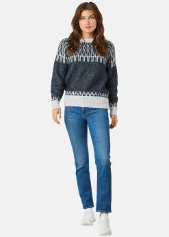 New Seaside Trondheim Wool Knit W Charcoal Melange