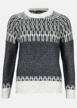 New Seaside Trondheim Wool Knit W Charcoal Melange