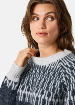 New Seaside Trondheim Wool Knit W Charcoal Melange