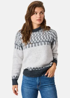 Sale Seaside Trondheim Wool Knit W Lt Grey Melange