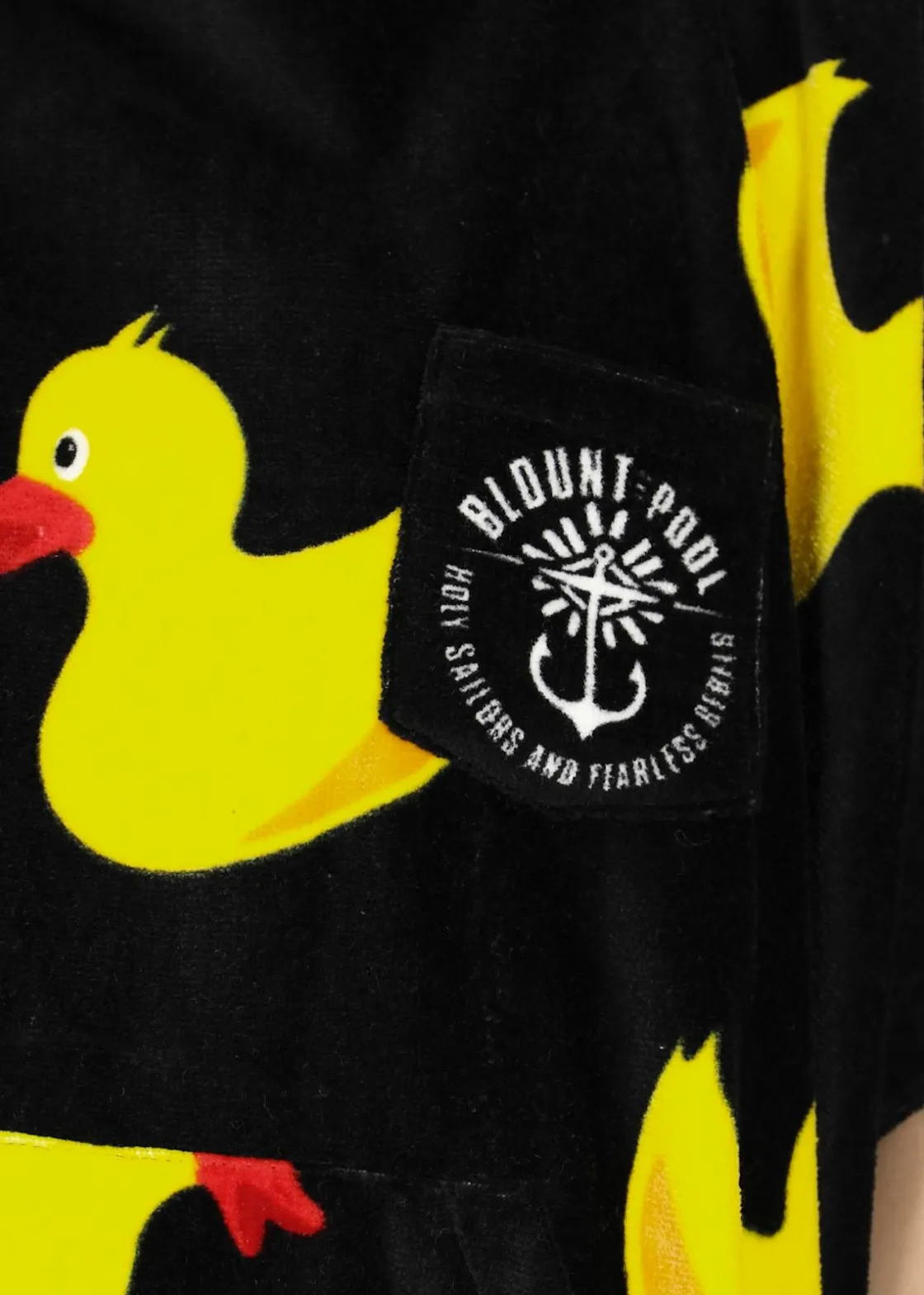 Outlet Blount & Pool Tropical Beach Poncho Black Yellow Duck