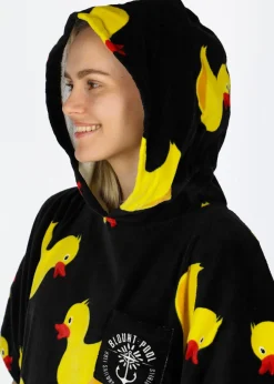Outlet Blount & Pool Tropical Beach Poncho Black Yellow Duck