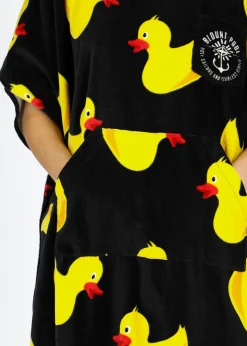 Outlet Blount & Pool Tropical Beach Poncho Black Yellow Duck