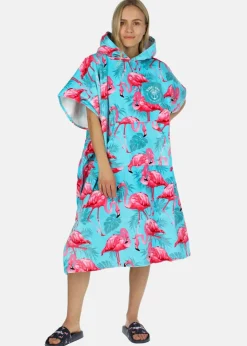 Clearance Blount & Pool Tropical Beach Poncho Turquoise Flamingo