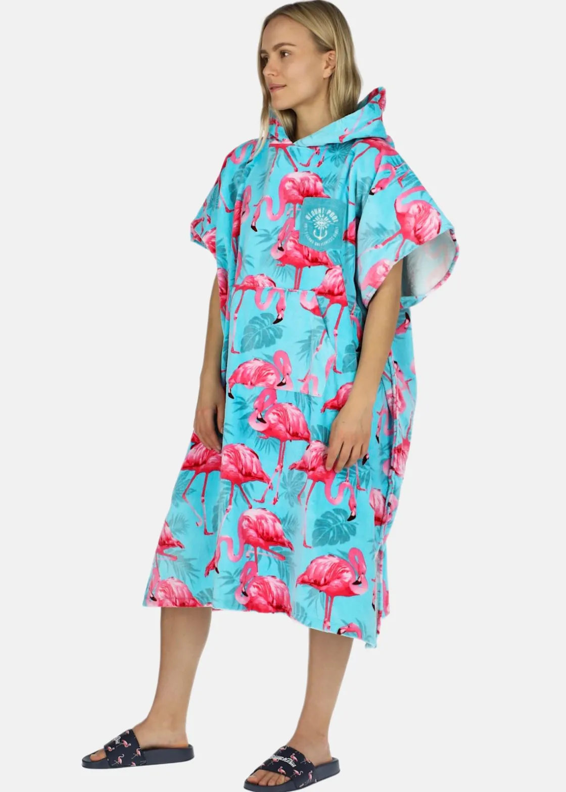 Clearance Blount & Pool Tropical Beach Poncho Turquoise Flamingo