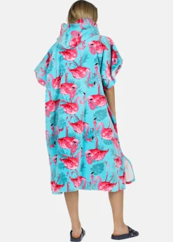 Clearance Blount & Pool Tropical Beach Poncho Turquoise Flamingo