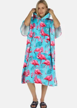 Clearance Blount & Pool Tropical Beach Poncho Turquoise Flamingo