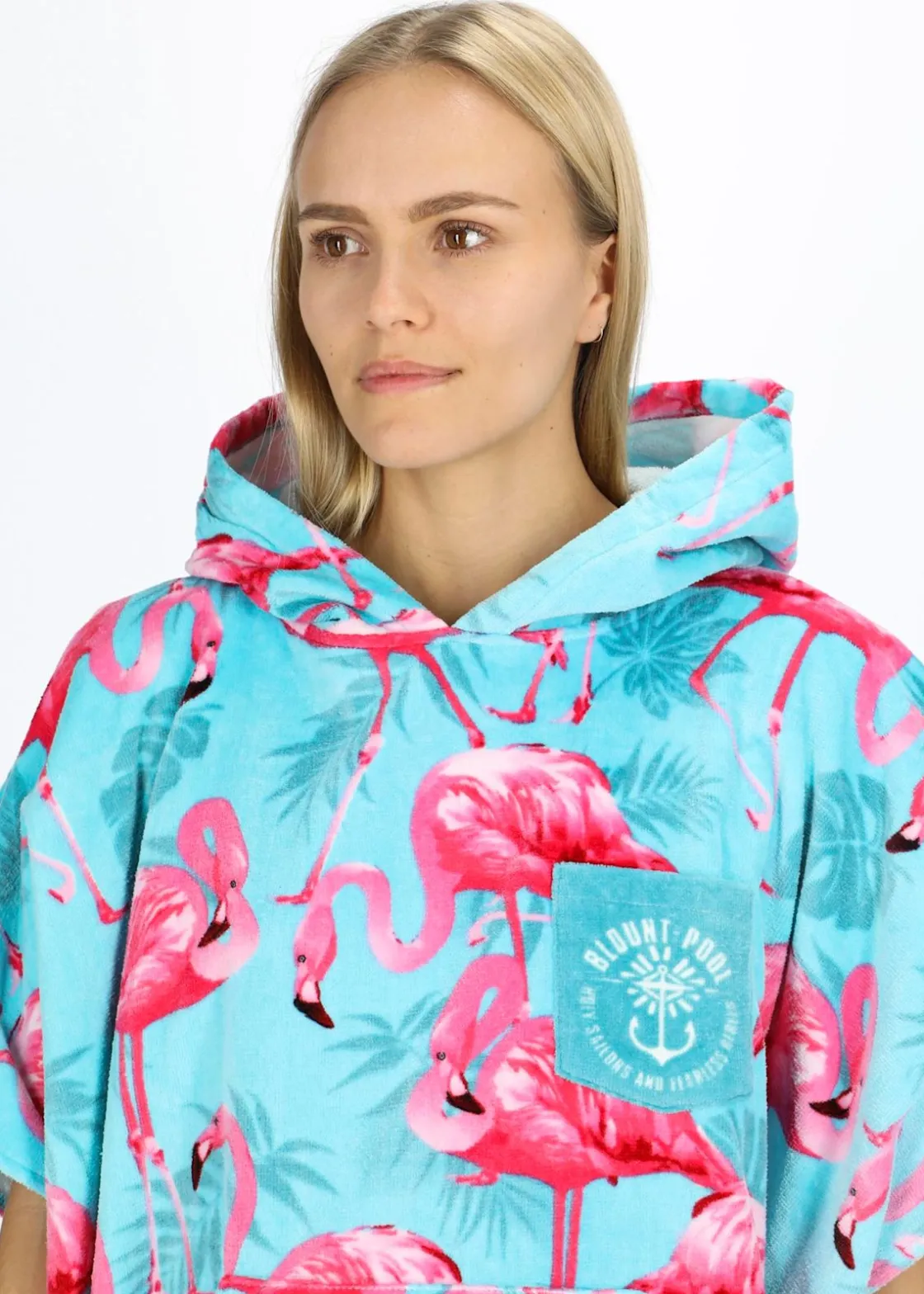 Clearance Blount & Pool Tropical Beach Poncho Turquoise Flamingo