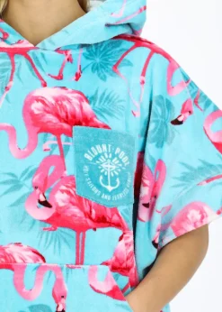 Clearance Blount & Pool Tropical Beach Poncho Turquoise Flamingo