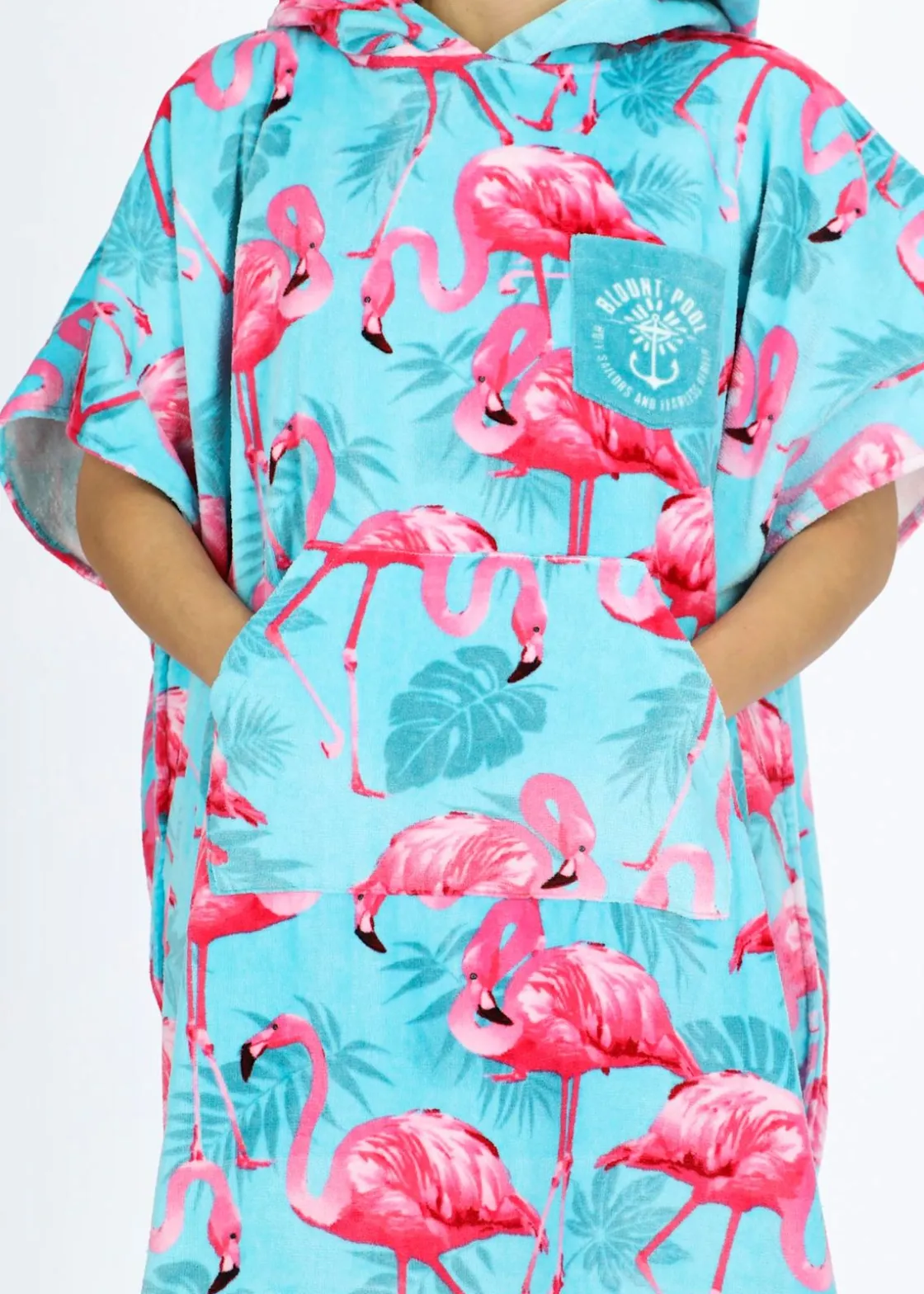 Clearance Blount & Pool Tropical Beach Poncho Turquoise Flamingo