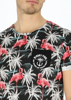 Discount Blount & Pool Tropical Pocket Tee Sunset Flamingo