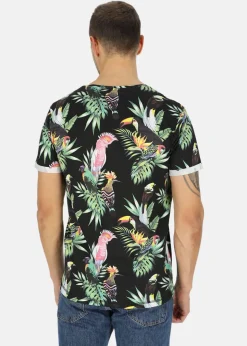 Best Blount & Pool Tropical Pocket Tee Black Kakadua