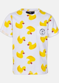 Blount & Pool Tropical Pocket Tee JR White Yellow Duck