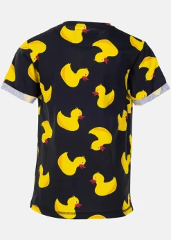 Outlet Blount & Pool Tropical Pocket Tee JR Black Yellow Duck