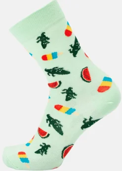 Blount & Pool Tropical Sock Mint Crocodile