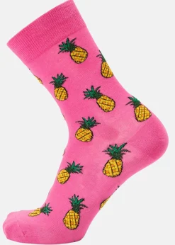 Clearance Blount & Pool Tropical Sock JR Pink Pineapple