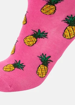 Clearance Blount & Pool Tropical Sock JR Pink Pineapple