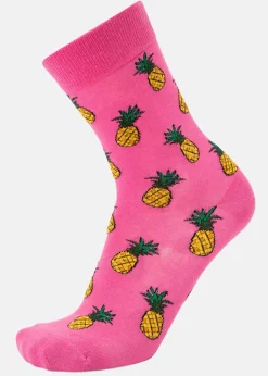 Clearance Blount & Pool Tropical Sock JR Pink Pineapple