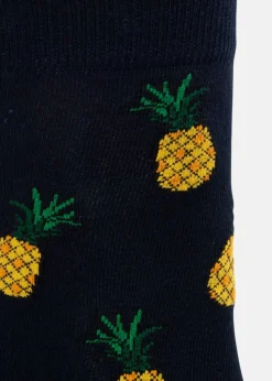 Best Blount & Pool Tropical Sock JR Navy Pineapple
